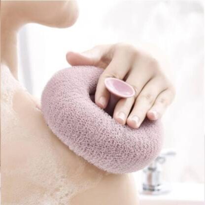 12626 Super Soft Bath Sponge Flower Suction Cup Bath Sponges for Shower Women Men Foam Loofah Sponge Exfoliating Bath Sponge Body Washer Reusable loofah Massage Bath (1 pc) - Image 4