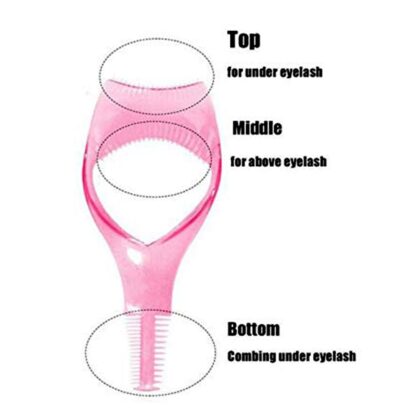 0382 3 in 1 Plastic Makeup Cosmetic Eyelash Tool Lash Mascara Applicator Eyelashes Guide Eyelashes Brush Curler Comb Eye Makeup Tool Female Supply (1 Pc) - Image 5