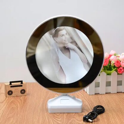 Plastic 2 in 1 Mirror Come Photo Frame with Led Light - Image 12