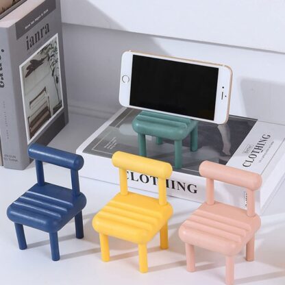 8886 Mobile Phone Holder, Mini Chair Cell Phone Stand, Portable Smartphone Dock, Cellphone Holder for Desktop Design Compatible with All Mobile Phones (1 Pc) - Image 5