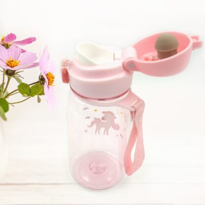 12557 400ML Capacity Plastic Water Bottle Animal Printed  | Office Bottle | Gym Bottle | Home | Kitchen | Leakproof and BPA Free Drinks Bottle | Water Drink Juice Bottle BPA Free Leak-Free Lightweight ( 400 ML ) - Image 5