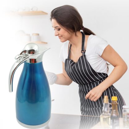 Vacuum Insulated Kettle Jug, Vacuum Insulated Thermos Kettle Jug Insulated Vacuum Flask, Vacuum Kettle Jug Stainless Steel For Milk ,Tea ,Beverage Home Office Travel Coffee (2 Ltr / 1Pc) - Image 4