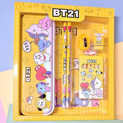 3294 Stationery Kit for Kids - Stationery Set, Includes Metal Pencil Box, Sharpener, Pencil and Eraser Set, School Supply Set, Birthday Return Gift for Kids, Boys, Girls (12 pc Set) - Image 6