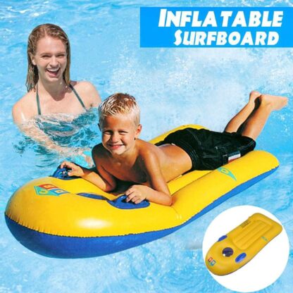 Inflatable Surfboard for Kids, Inflatable Bodyboard for Children with Handles, Portable Surfboard for Children, Outdoor Pool, Beach Floating Mat Pad Water Fun - Image 3