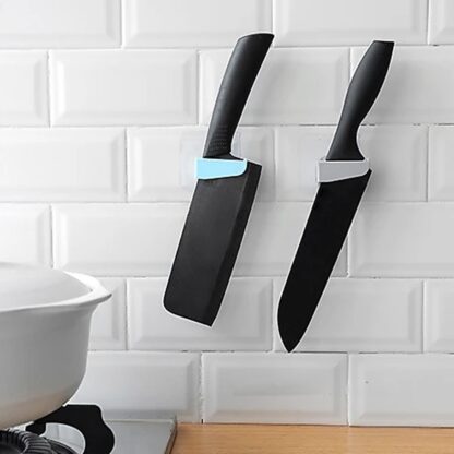 5733 Punch-free Wall Hanging Knife Holder / Stand, Knife Holder Kitchen Supplies Tool Holder Insert Knife Shelf Storage Rack (1 pc ) - Image 3