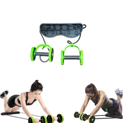 7246 Professional Fitness Imported Ab Builder Ab Care Xtreme Fitness  Resistance Exerciser Resistance Tube Ab Slimmer Rope Exerciser Body Building Home Gym Trainer for Both Men & Women (1 Pc) - Image 4