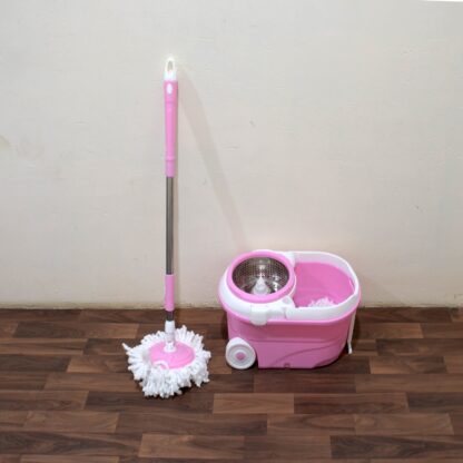 Magic mop set for home and office, steel spin