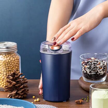 5324 Mini Mixer, Small Blander, Power full Mini Grinder, Electric Coffee Bean Grinder Grinder Machine Portable Grinder for Home and Office. (4 Blade Grinder ) - Image 3