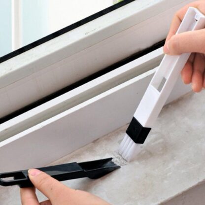 0850 2 in 1 Multi-Function Plastic Window Slot Keyboard Wardrobe Dust Removal Cleaning Brush - Image 4