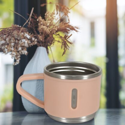 Stainless Steel Vacuum Coffee / Tea Cup, Tea Mug Hot Insulated Double Wall Stainless Steel, Coffee, and Milk Cup with Handle Easy To Carry: Coffee Cup (1 Pc / 3 pc / 6 pc) - Image 12