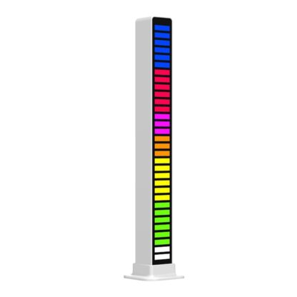 12724 Rhythm Lights, AGC Automatic Gain Control 32 Colorful RGB Light Adjustable Pickup Rhythm Lights, RGB LED Voice-Activated Rhythm Light Car Home Sound Control Ambient Light (1 Pc) - Image 4