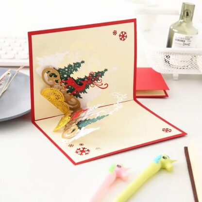 3D Paper Wish Card High Quality Paper Card All Design Card Good Wishing Card (All 3D Card Birthday, Christmas Card,  Cartoon Card, Love Heart Card) (1 Pc) - Image 12