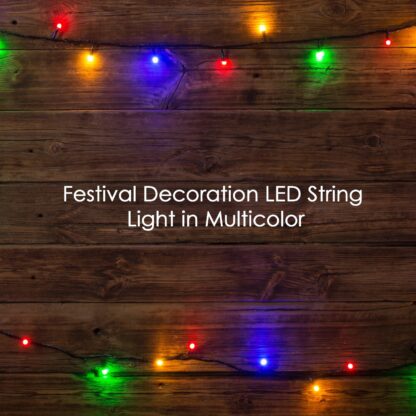 8328 3Mtr Home Decoration Diwali & Wedding LED Christmas String Light Indoor and Outdoor Light ,Festival Decoration Led String Light, Multi-Color Light 8mm (15L 3 Mtr) - Image 4