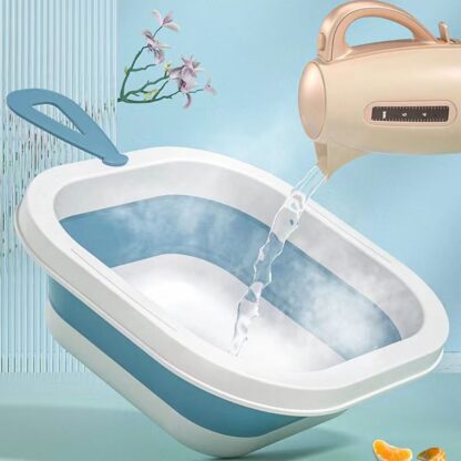 Wash Basin, Space Saving Multi Function Foldable Baby Wash basin Easy Clean Lightweight Thicken for Washing Face for Home (28×28 Cm / 1 pc) - Image 3