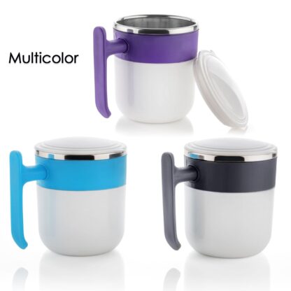 5767 Stainless Steel Lid Cover Hot Coffee/Tea Mug Hot Insulated Double Wall Stainless Steel, Coffee and Milk Cup with Lid - Coffee Cup (1 Pc ) - Image 5