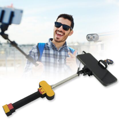 0330 Selfie Sticks Box with Aux Wire for All Smart Phones, Extendable Self Portrait Selfie Stick (1 Pc ) - Image 6