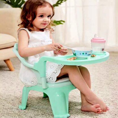 3183 Baby Chair, with Tray Strong and Durable Plastic Chair for Kids/Plastic School Study Chair/Feeding Chair for Kids, Portable High Chair for Kids - Image 3