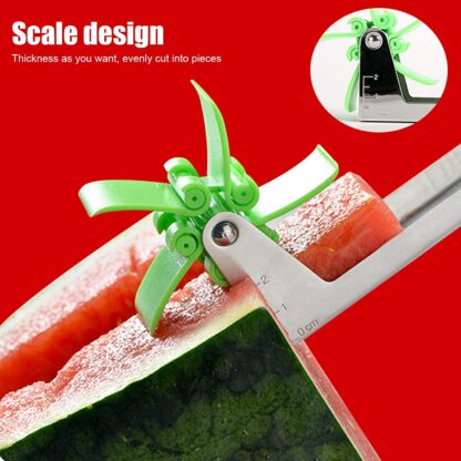 Stainless Steel Washable Watermelon Cutter Windmill Slicer Cutter Peeler for Home / Smart Kitchen Tool Easy to Use - Image 6