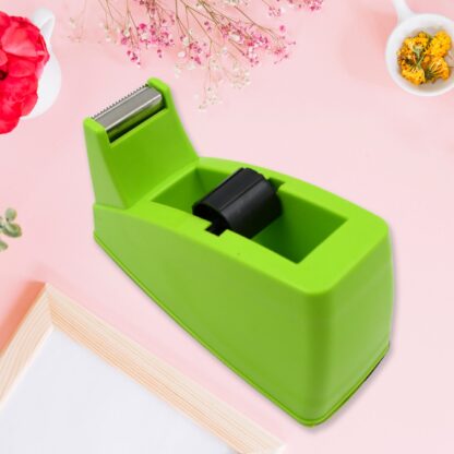 9514 Plastic Tape Dispenser Cutter for Home Office use, Tape Dispenser for Stationary, Tape Cutter Packaging Tape School Supplies (1 pc / 515 Gm) - Image 6