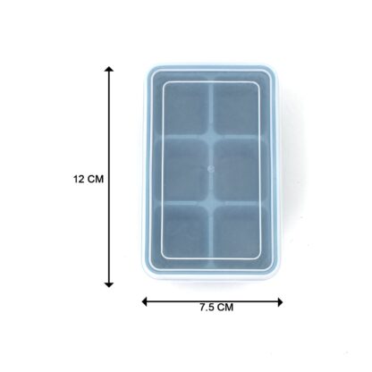 4741 6 Grid Silicone Ice Tray used in all kinds of places like household kitchens for making ice from water and various things and all. - Image 7