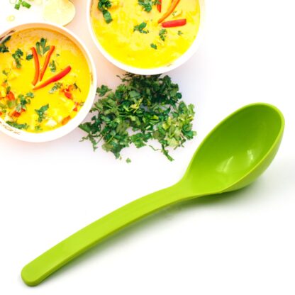 Plastic Spoon Kitchen Multipurpose Serving Ladle for Frying, Serving, Turner, Curry Ladle, Serving Rice, Spoon Used While Eating and Serving Food Stuffs Etc (2 Pcs Set / 10 Inch ) - Image 5