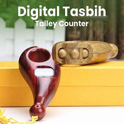 12828 Digital Tasbih/Tasbeeh Digital Tally Counter, Wooden Religious Tally Counter Digital Beads (for Zikr/Naam Jaap) - Image 6