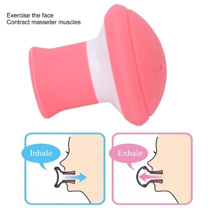 6104 Silicone Facial Jaw Exerciser Breathing Type Face Slimmer, Breathing Type Face Slimmer Face Lift Inhaling & Exhaling Tool, Look Younger and Healthier - Helps Reduce Stress and Cravings - Image 3