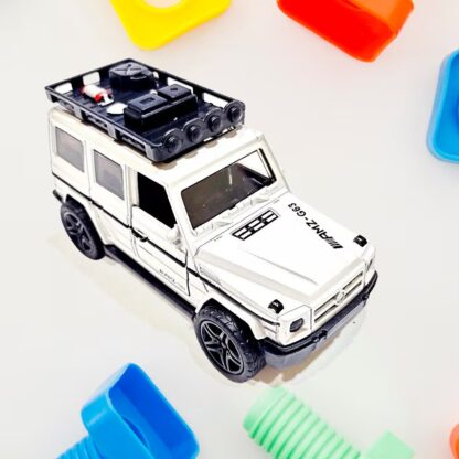 Alloy Metal Pull Back Die-cast Car, Jeep Model Car Off Road Die cast Metal Pullback Toy car with Doors Open Boys Gifts Toys for Kids Age 3+ Years (Pack of 1) - Image 6