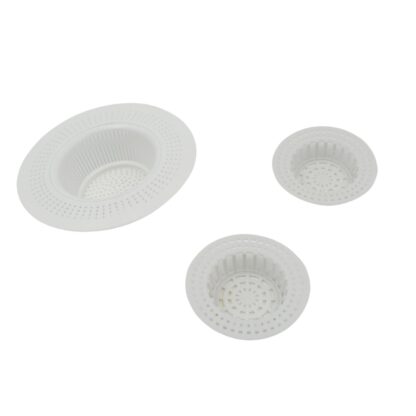 0825 Plastic Sink Strainer for Kitchen| Basin Strainer | Waste Filter Jali | Basin Strainer | Sink Jali | Waste Filter Cup | Sink mesh Filter | Plastic Drain Strainer (3 Pcs Set) - Image 4