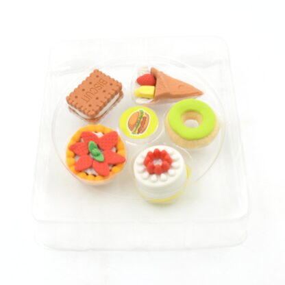 4171 3D Fast Food Fancy & Stylish Colorful Erasers, Mini Eraser Creative Cute Novelty Eraser for Children Different Designs Eraser Set for Return Gift, Birthday Party, School Prize, Fast Food Set Eraser ( 5 pc Set ) - Image 5