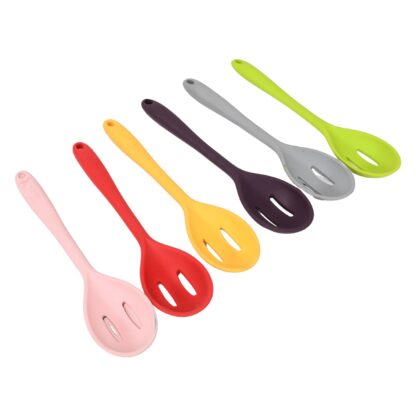 Multipurpose Silicone Spoon, Silicone Basting Spoon Non-Stick Kitchen Utensils Household Gadgets Heat-Resistant Non Stick Spoons Kitchen Cookware Items For Cooking and Baking (6 Pcs Set) - Image 7