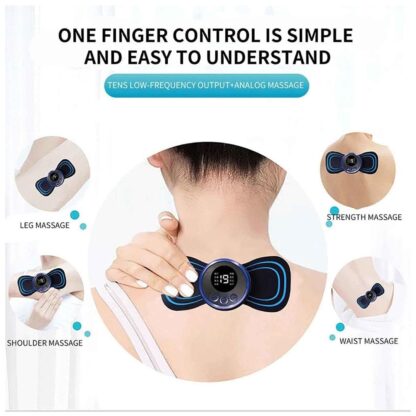 6204 Portable USB Neck Massager Electric Neck Massager Automatic Massage Enhancer Mini Cervical Massager EMS Lymphatic Drainage Massage with Cable - Image 4