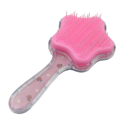 12572 Cartoon Hair Brush Massage Shower Comb Blur Wet Salon Hair Brushes Hair Styling Tools, Glitter Comb, Soft & Smooth Brush, Mermaid Brush For Kids Return Gifts For Kids (1 Pc ) - Image 4