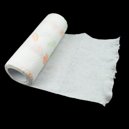 9429 Non Woven Reusable and Washable Kitchen Printed Tissue Roll Non-stick Oil Absorbing Paper Roll Kitchen Special Paper Towel Wipe Paper Dish Cloth Cleaning Cloth 40 sheets / Pulls - Image 4