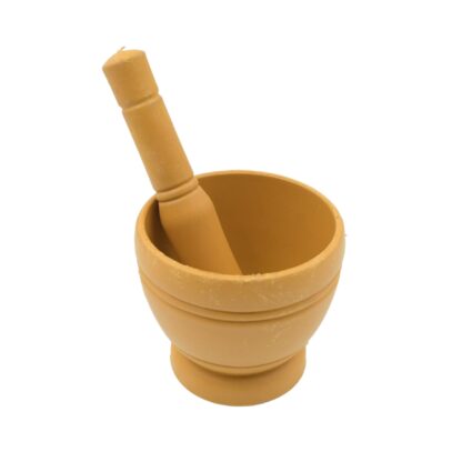 7193  Mortar and Pestle Set for Spices, Okhli Masher, Khalbatta, Kharal, Mixer, Natural & Traditional Grinder and Musal, Well Design for Kitchen, Home, Herb - Image 4