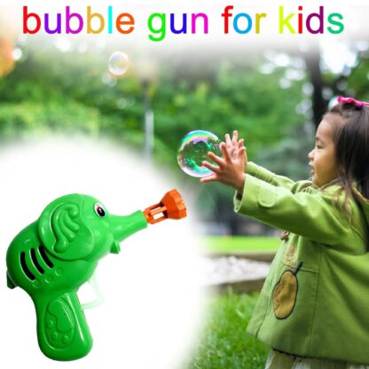 3065 Elephant Hand Pressing Bubble Liquid Bottle with Gun Toy for Kids, Children and Toddlers - Image 5