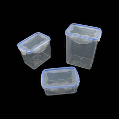 5496  Kitchen Storage Container Set with Food Grade Plastic and Air Seal Lock Lid for Storage of Grocery, Spices, Dry fruits Use For Home, Office, Restaurant, Canteens (3 Piece Set) - Image 7