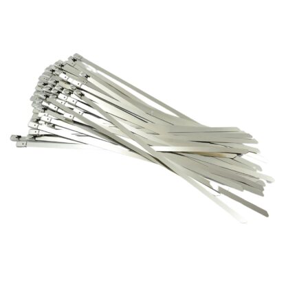 Stainless Steel Cable TIE Used for Solar, Industrial and Home Improvement Multipurpose HIGH Strength, Self-Locking Zip Ties, Multi-purpose Tie, Portable Rustproof 100Pcs Wide Application Zip Tie Set for Building ( 4.6x200MM & 4.6x100MM /  100 pcs Set) - Image 5