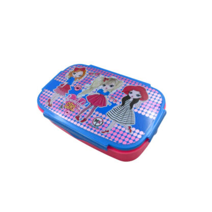 5485 CARTOON PRINTED PLASTIC LUNCH BOX WITH INSIDE SMALL BOX & SPOON FOR KIDS, AIR TIGHT LUNCH TIFFIN BOX FOR GIRLS BOYS, FOOD CONTAINER, SPECIALLY DESIGNED FOR SCHOOL GOING BOYS AND GIRLS - Image 7