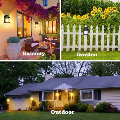 12564 Solar Wall Lights / Lamp Outdoor, Wireless Dusk to Dawn Porch Lights Fixture, Solar Wall Lantern with 3 Modes & Motion Sensor, Waterproof Exterior Lighting with Clear Panel (1 Pc ) - Image 8