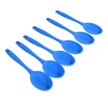 Multipurpose Silicone Spoon, Silicone Basting Spoon Non-Stick Kitchen Utensils Household Gadgets Heat-Resistant Non Stick Spoons Kitchen Cookware Items For Cooking and Baking (6 Pcs Set) - Image 5