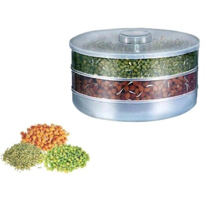 5580 Miracle Plastic Healthy Hygienic Sprout Maker with 3 Compartments for Home, Kitchen (1 Pc) - Image 5