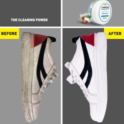 17733 Stain Remover Cleansing Cream for Shoe Polish Sneaker Cleaning Kit Shoe Eraser Stain Remover White Rubber Sole Shoe Cleaner White Shoe Cleaning Cream Stain Remover (260 Gm) - Image 7