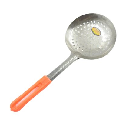 Colander Spoon, Non Slip Hand Polished Thickened Hot Pot Spoon for Kitchen for Restaurant, Stainless Steel Cooking Colander Skimmer Slotted Spoon Kitchen Strainer Ladle with Long Handle for Kitchen Cooking Baking (35 Cm & 34Cm) - Image 4