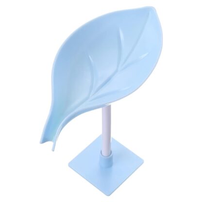 4084 Soap Holder Leaf-Shape Self Draining Soap Dish Holder, With Suction Cup Soap Dish Suitable for Shower, Bathroom, Kitchen Sink - Image 4