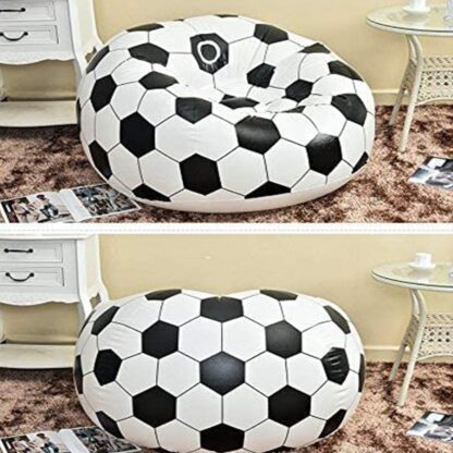 17732 Football Sofa, Cartoon Style Inflatable Folding Chair, Soccer Ball Chair, Inflatable Sofa for Adults, Kids size 110cm x 80cm - Image 6