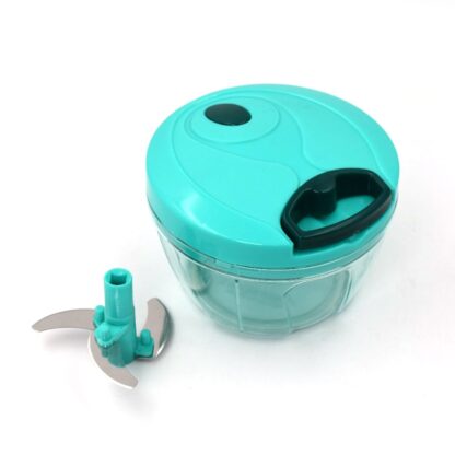 5959 Handy Mini Plastic Vegetable Chopper Cutter, Onion Chopper Vegetables for Kitchen Accessories with 3 Blades - Image 6