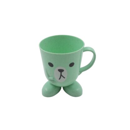 Toothbrush holder and brushing cup with handle for kids, ideal for mouthwash and milk.