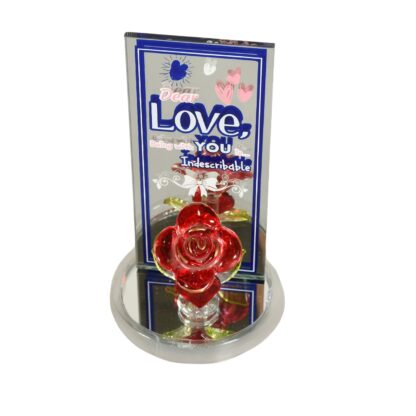 17530 Lovely Rose Gift Showpiece, Love showpiece Valentine's Day Gift, Cute Anniversary, Wedding, Birthday, Boyfriend, Husband Romantic Unique Gift Set, Home Decoration Gift Set (1 Pc) - Image 4