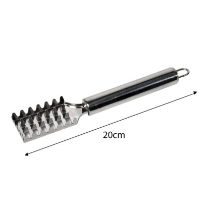 2194 Fish Scale Remover Scraper Stainless Steel Fish Cutting Tools Sawtooth Easily Remove Fish Scales-Cleaning Brush Scraper Kitchen Tool- - Image 7